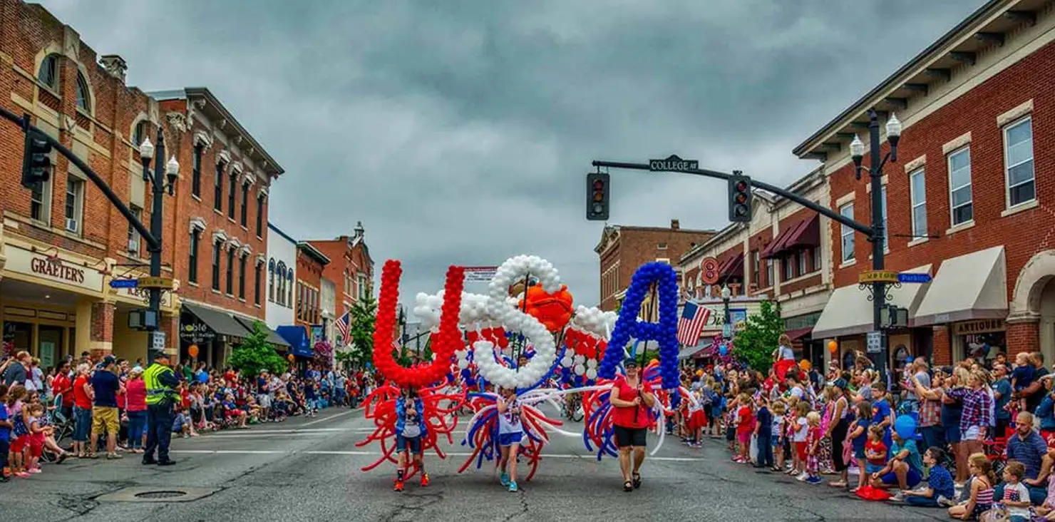 Bring a folding chair and catch the July 4th parade in Uptown! Uptown