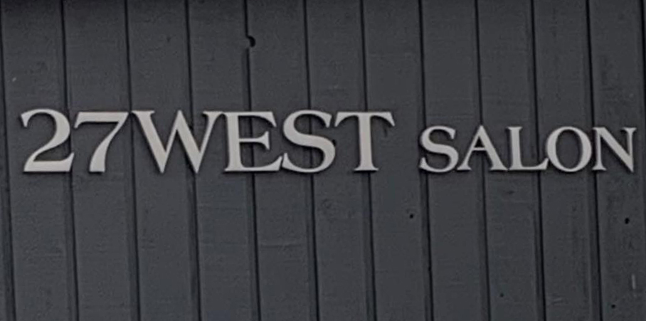 27 W Salon exterior sign logojpg