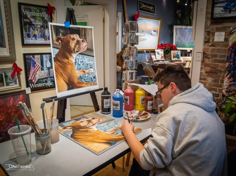 Will dog painting 768x572